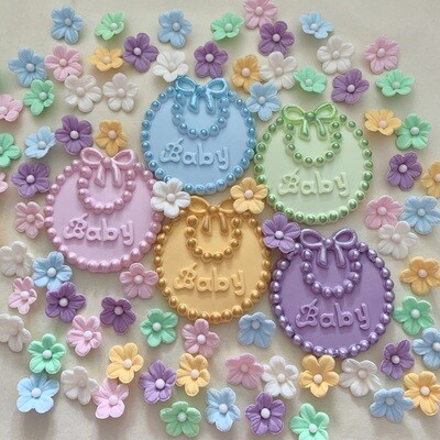 Bib Plaque &amp; Flowers