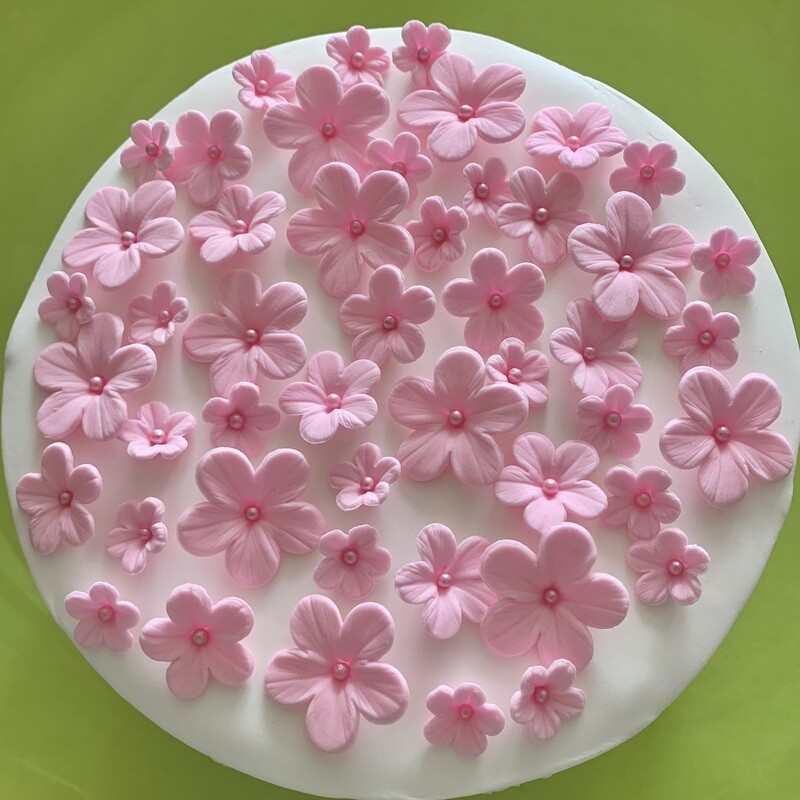 Pink Sugar Flowers