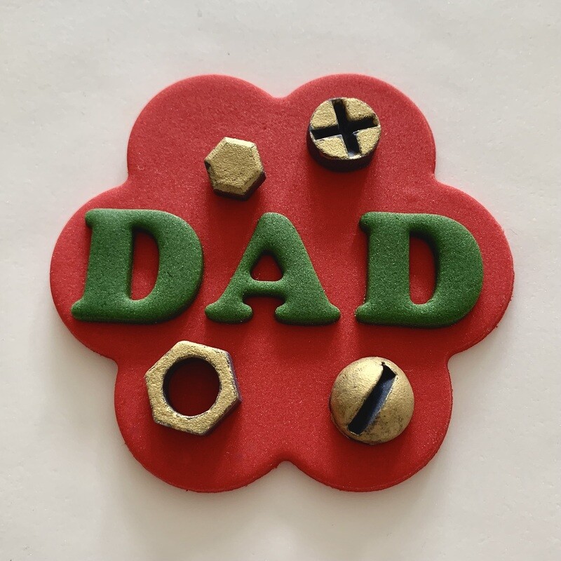 Red Plaque For Dad
