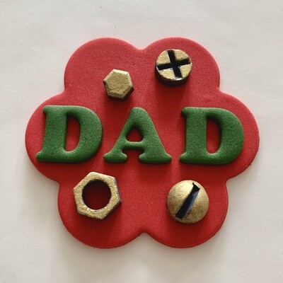 Red Plaque For Dad