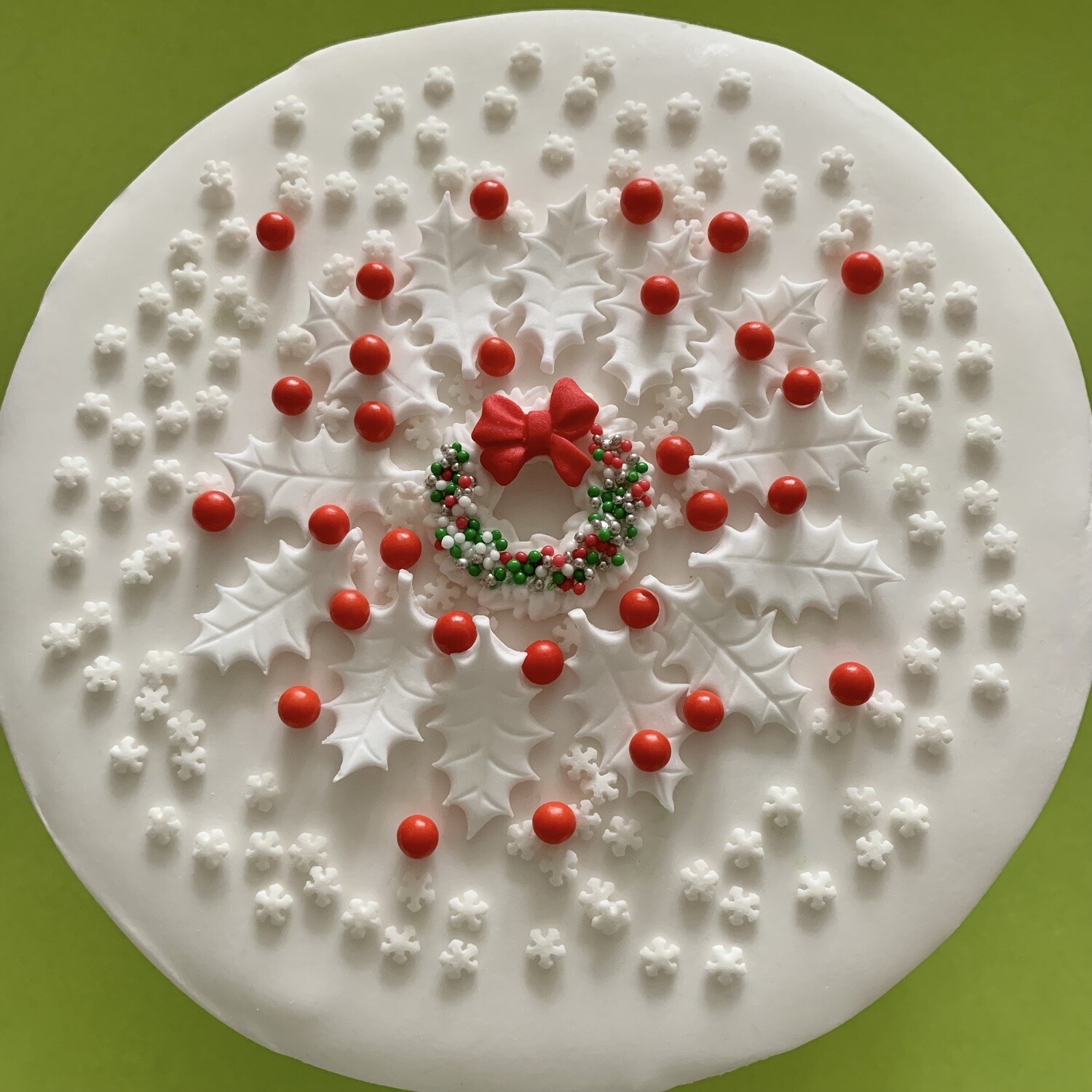 White Holly Wreath