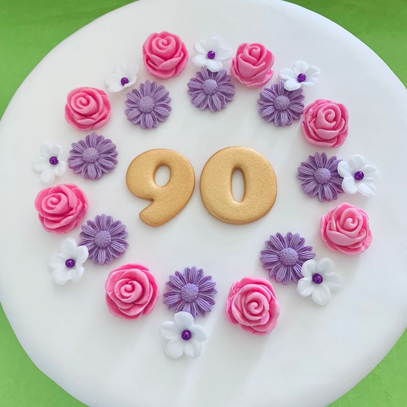 Pink Lilac Daisy Rose Birthday