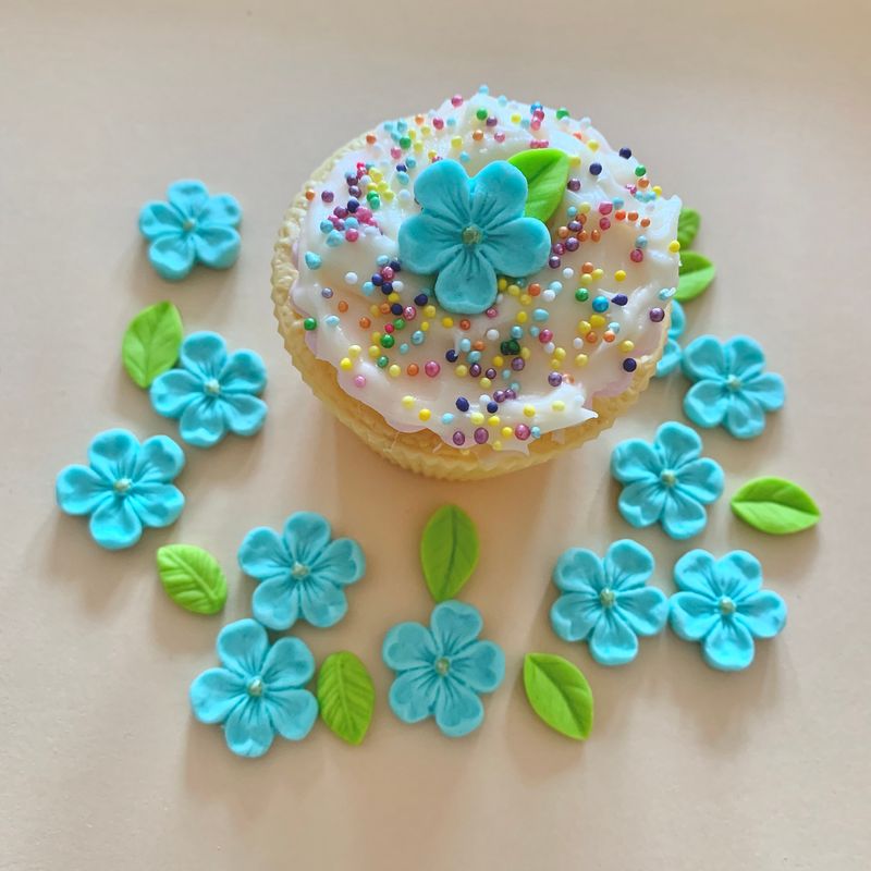Aqua Blossoms