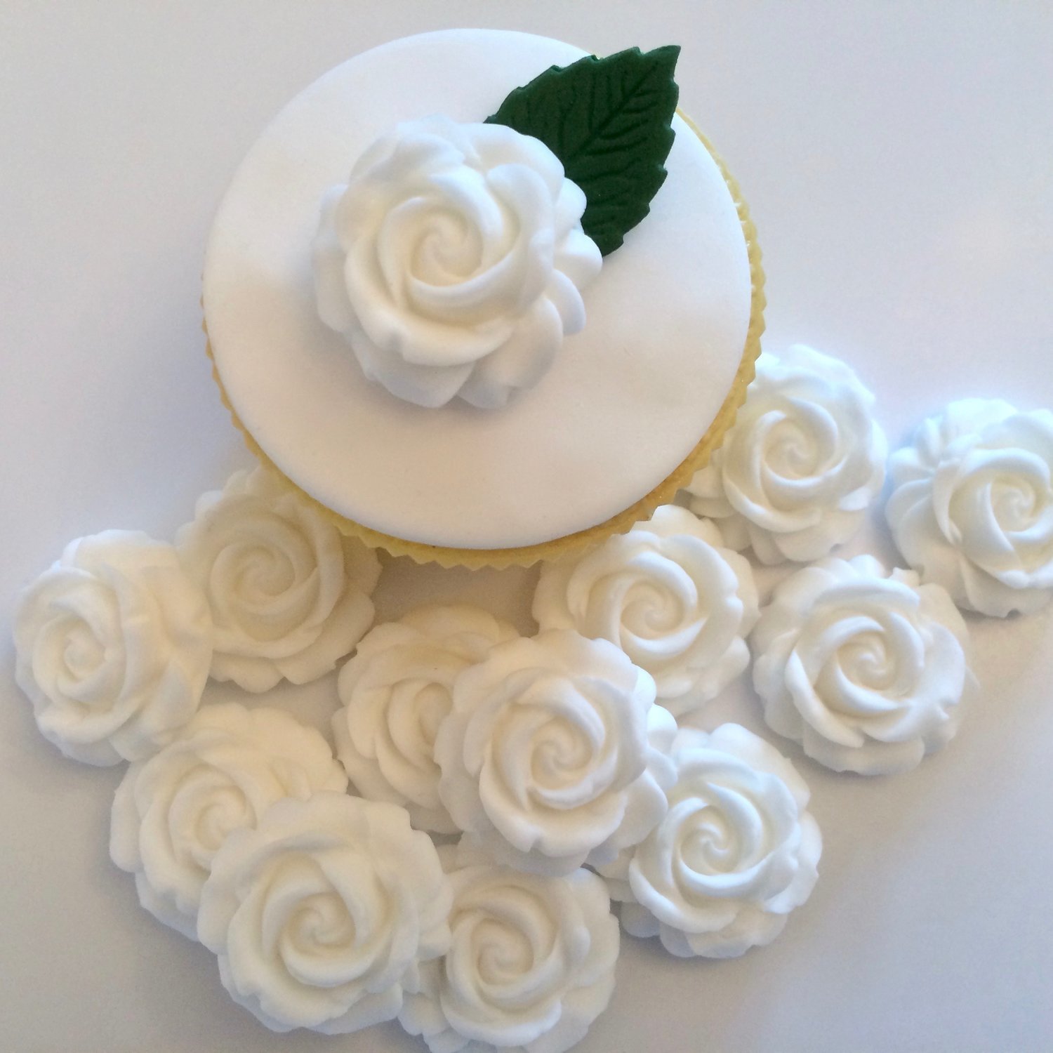 White Sugar Roses