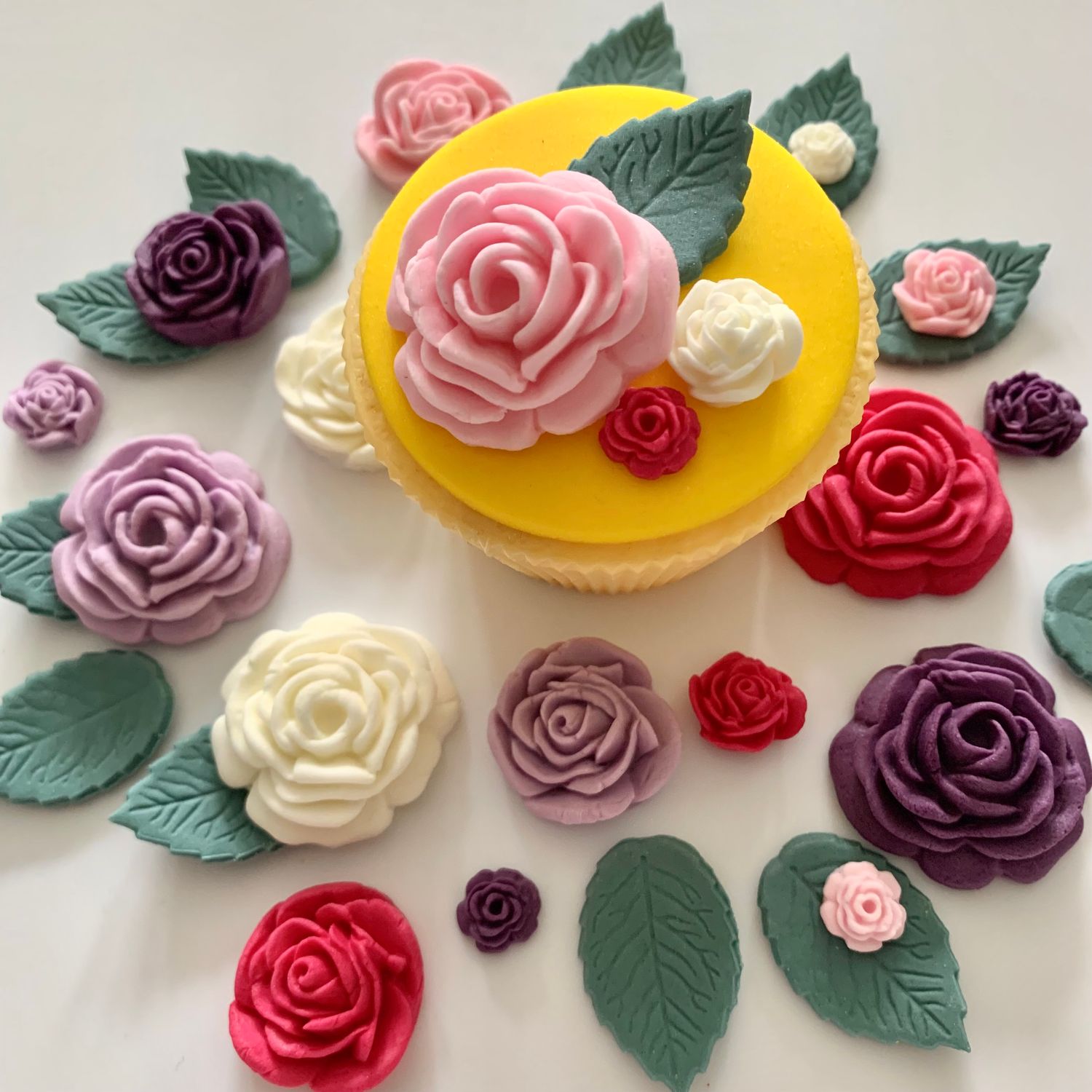 Purple Pink Cream Rose Mix