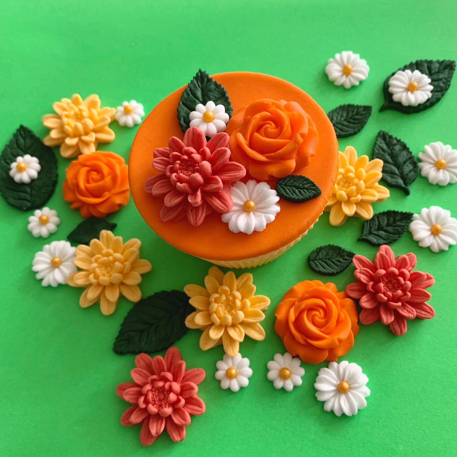 Orange Dahlia Bouquet