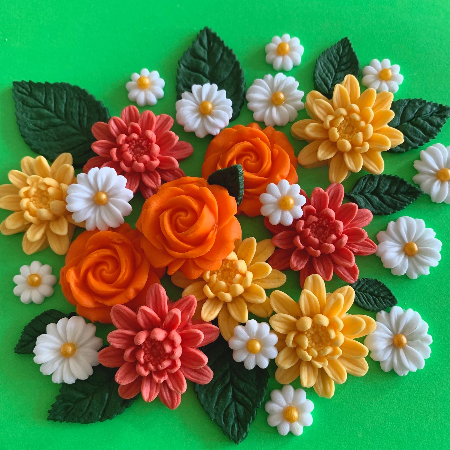 Orange Dahlia Bouquet