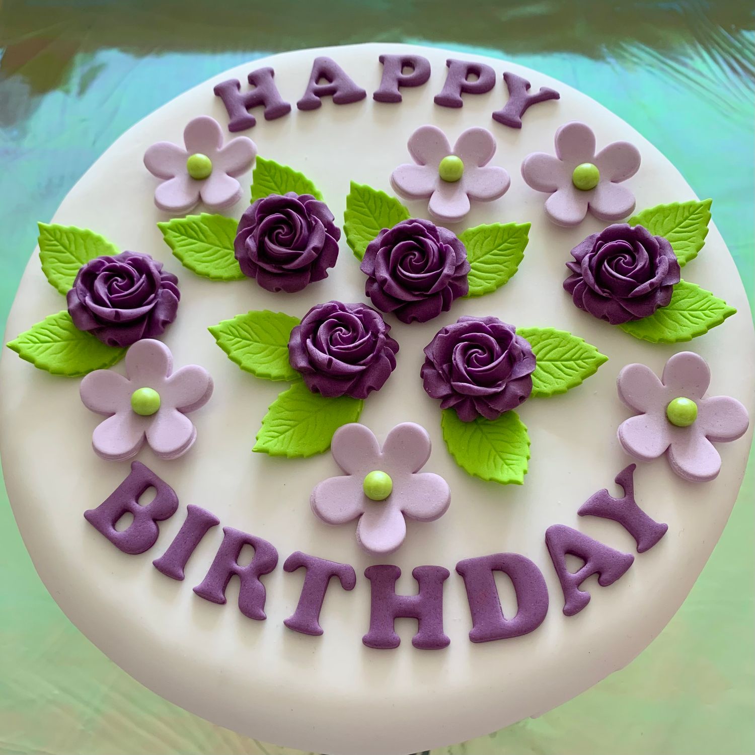 Purple Birthday Flowers