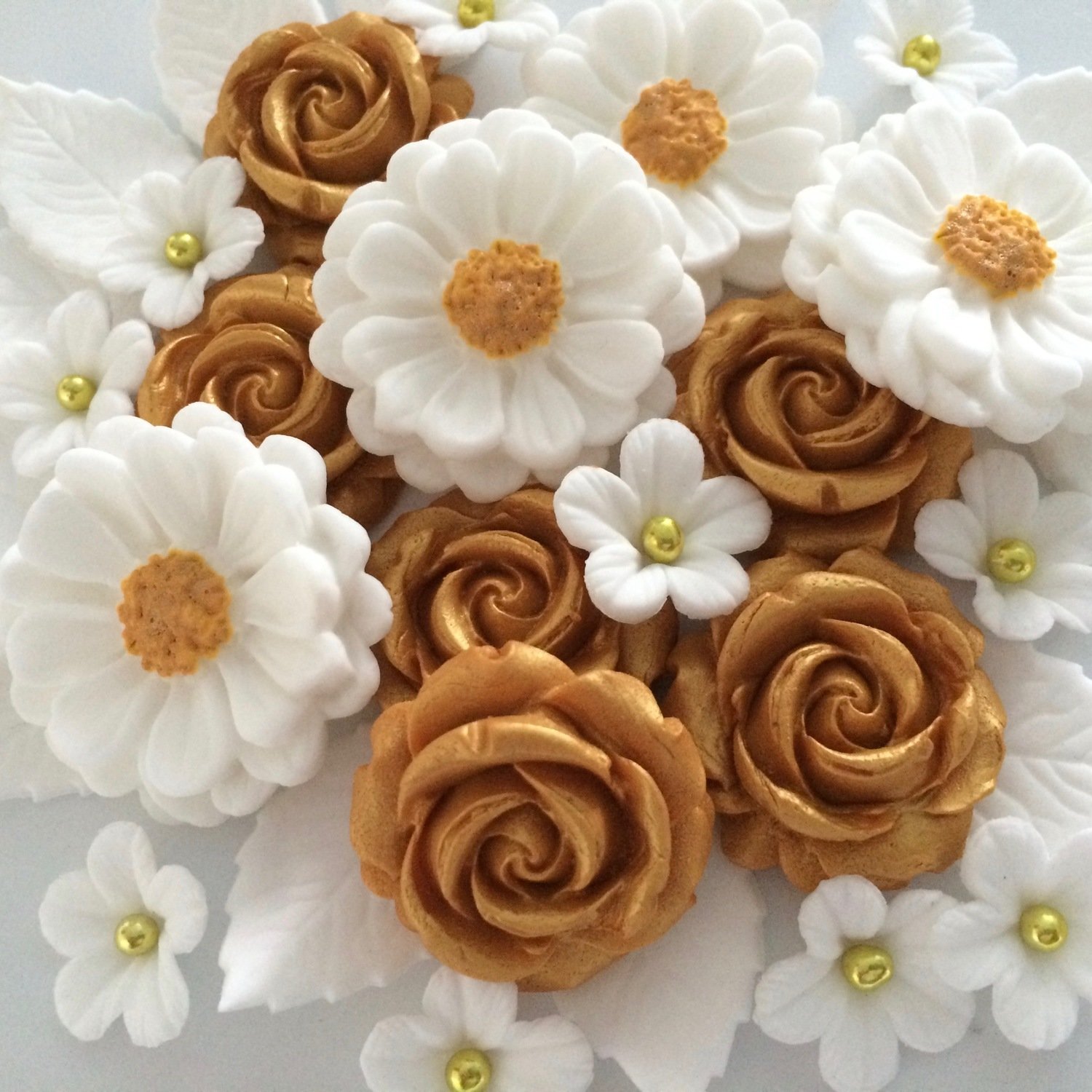 Golden Wedding Rose Bouquet