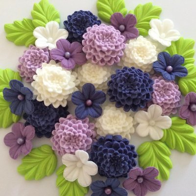 Edible Purple Chrysanthemums For Cakes