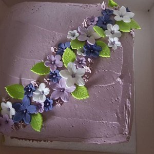 Purple Sugar Flowers