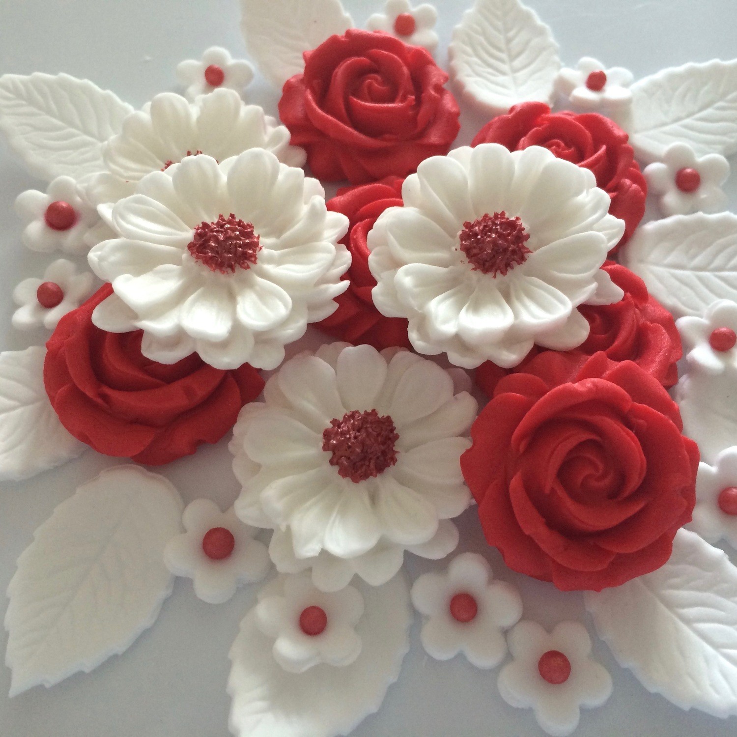 Red White Rose Bouquet