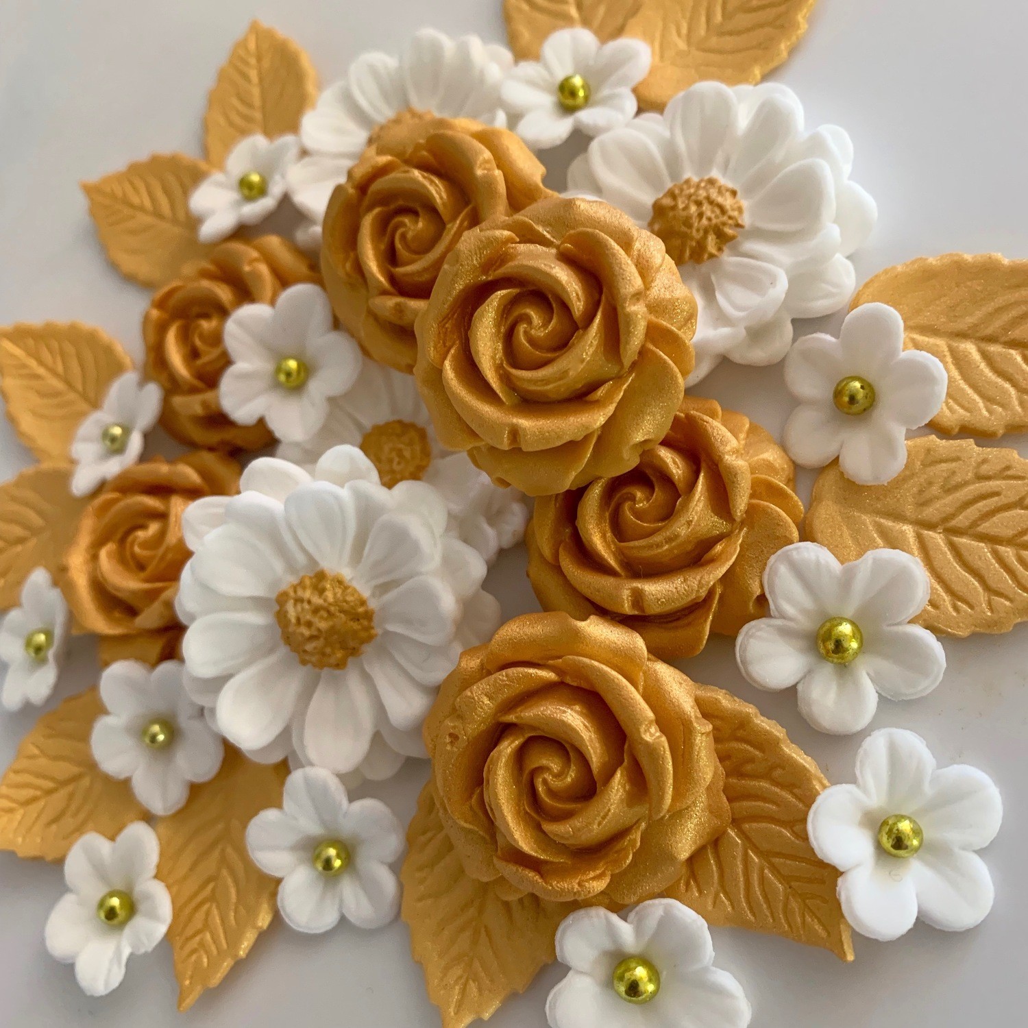 Golden Wedding Rose Bouquet