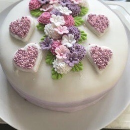Lilac Pink White Chrysanthemums
