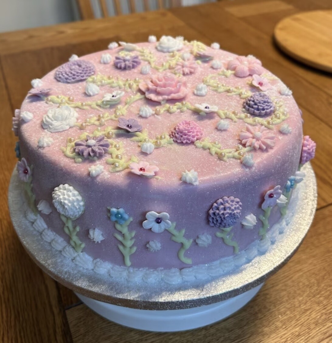 Lilac Pink White Chrysanthemums