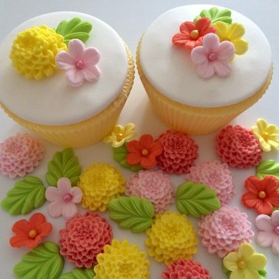 Orange Lemon Pink Chrysanthemums