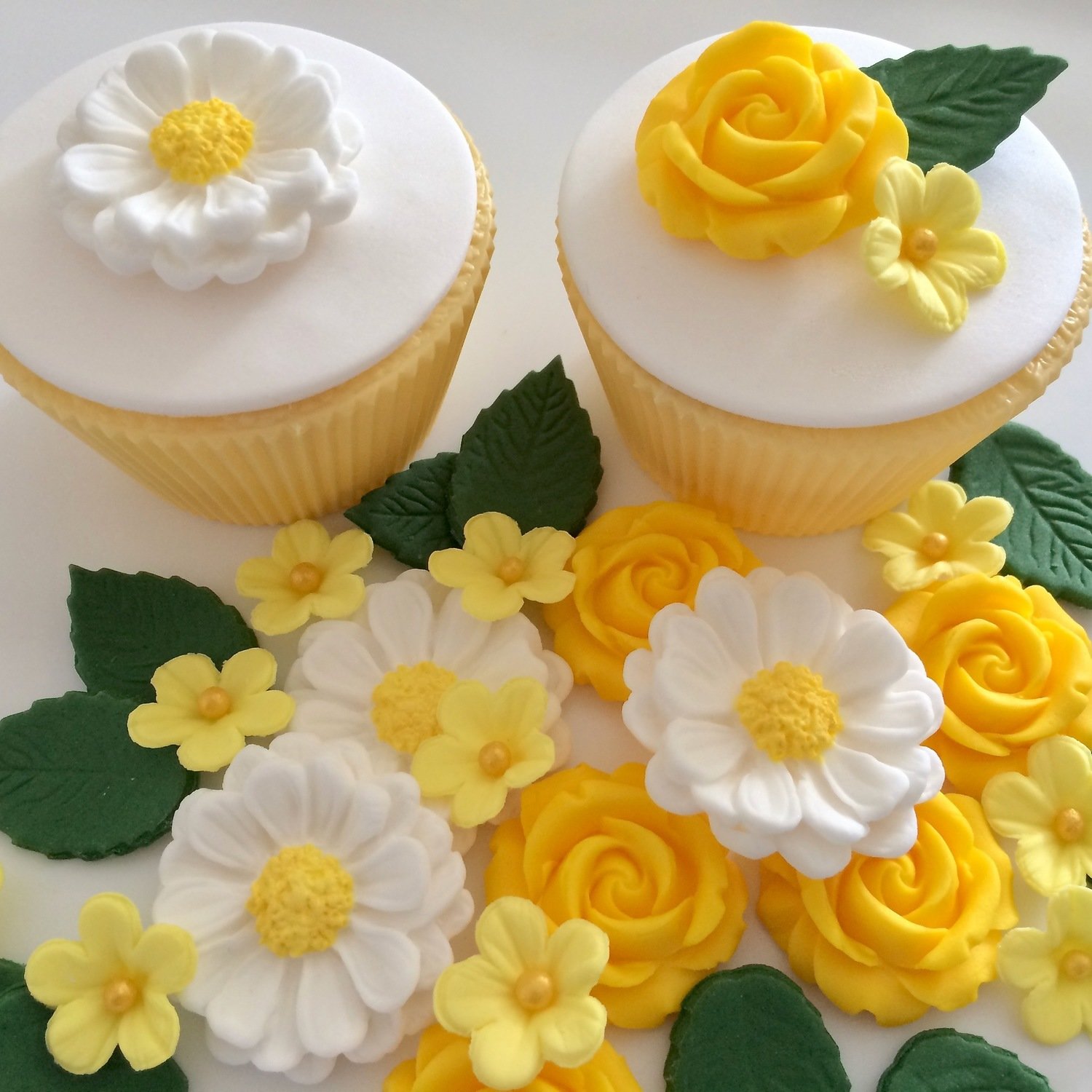 Yellow Sugar Flowers