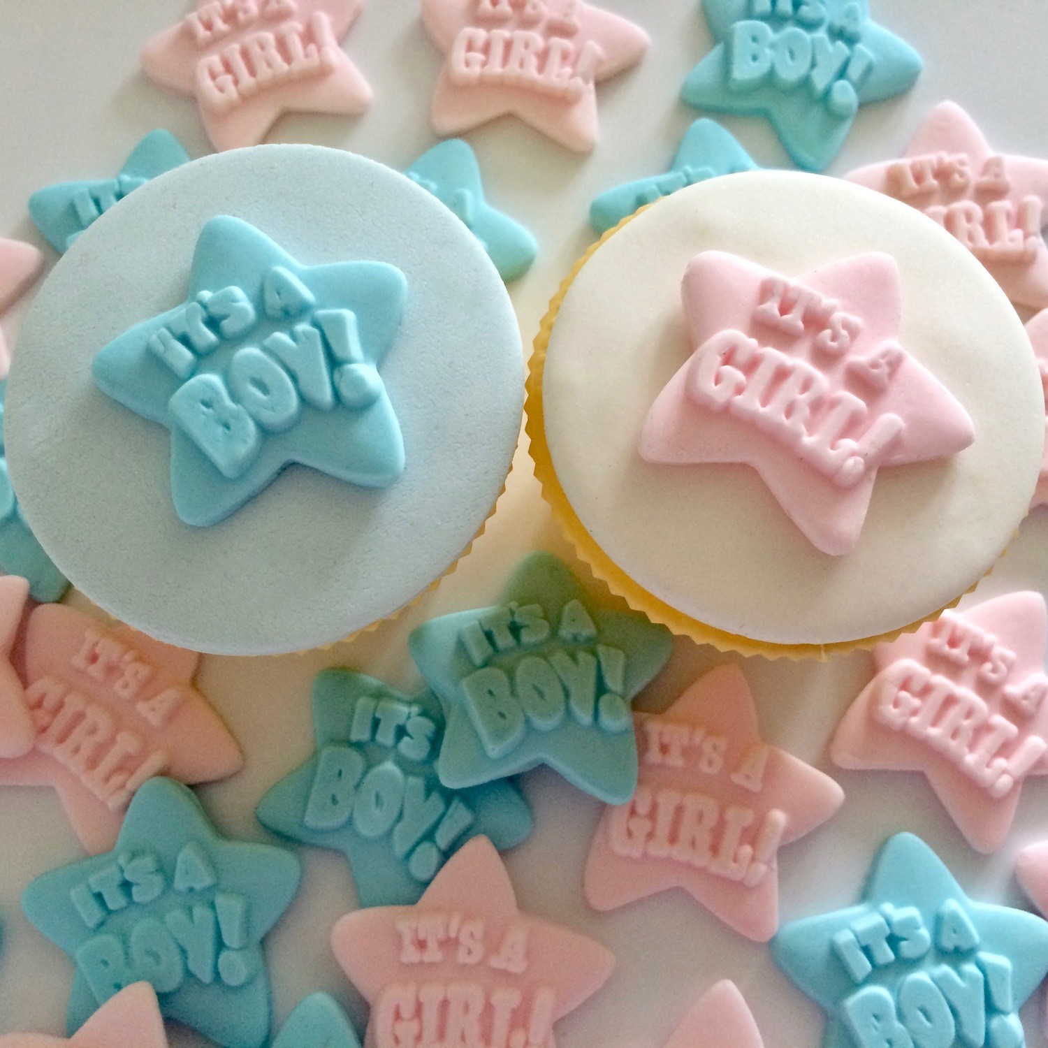 Edible It's a Boy Girl plaques