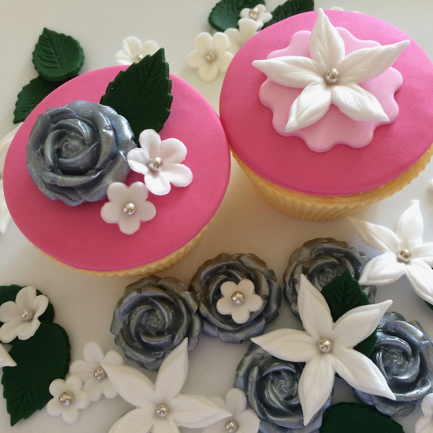 Silver Sugar Flowers