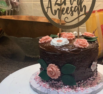 Edible Peach Blush Rose Bouquet Sugar Flowers