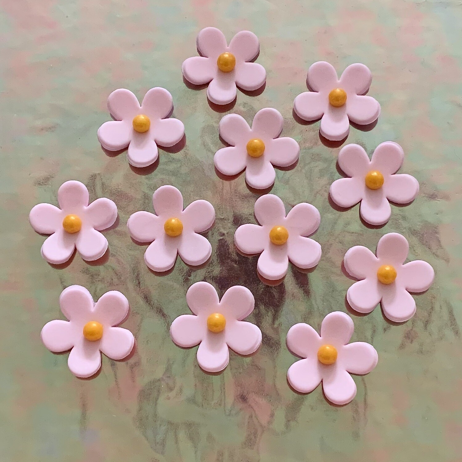 Baby Pink Cupcake Flowers