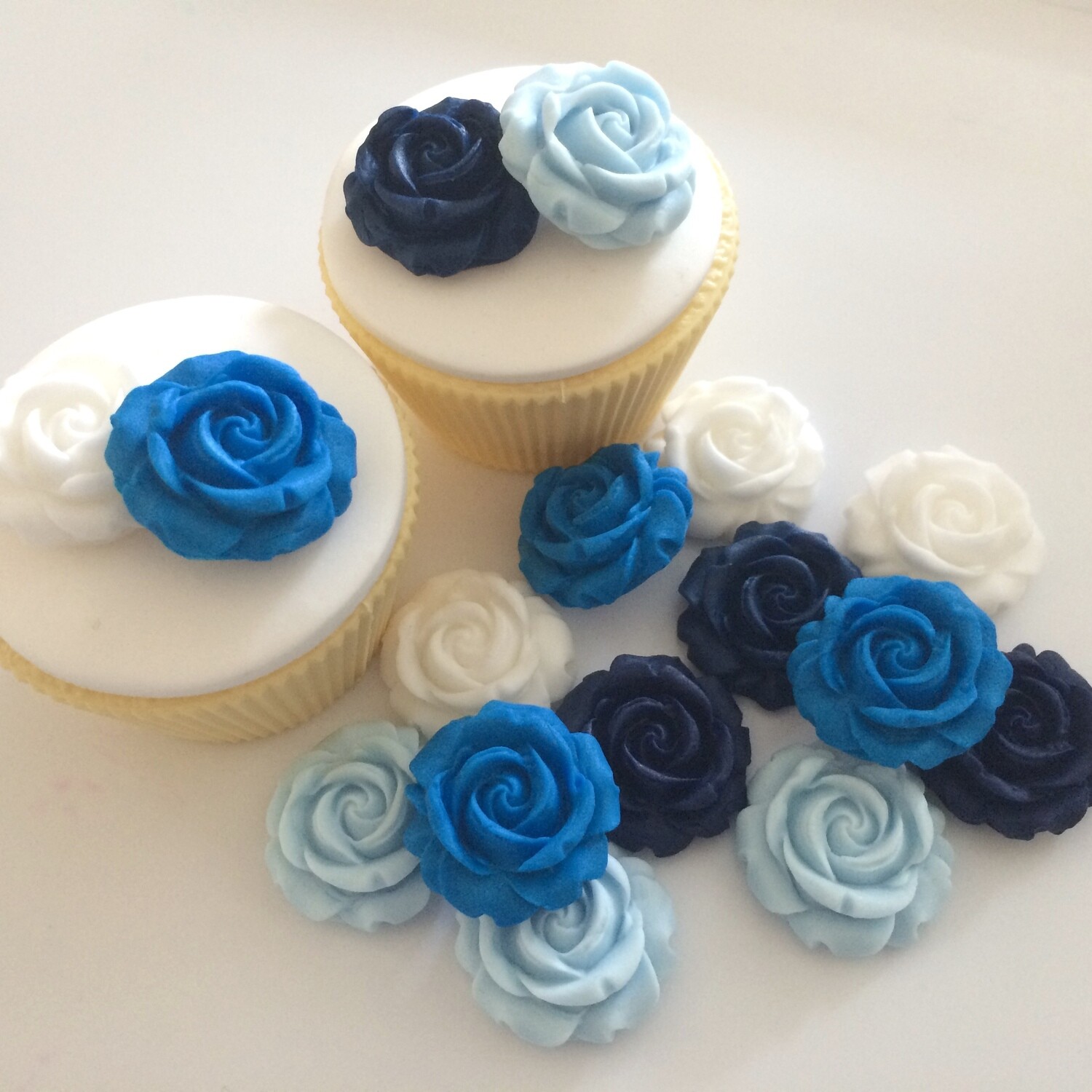 Mixed Blue White Roses
