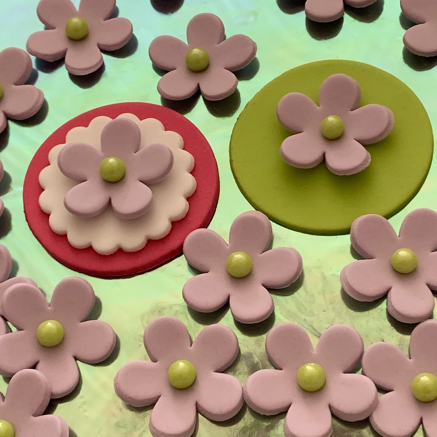 Lilac Cupcake Flowers