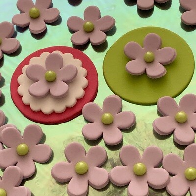 Lilac Cupcake Flowers