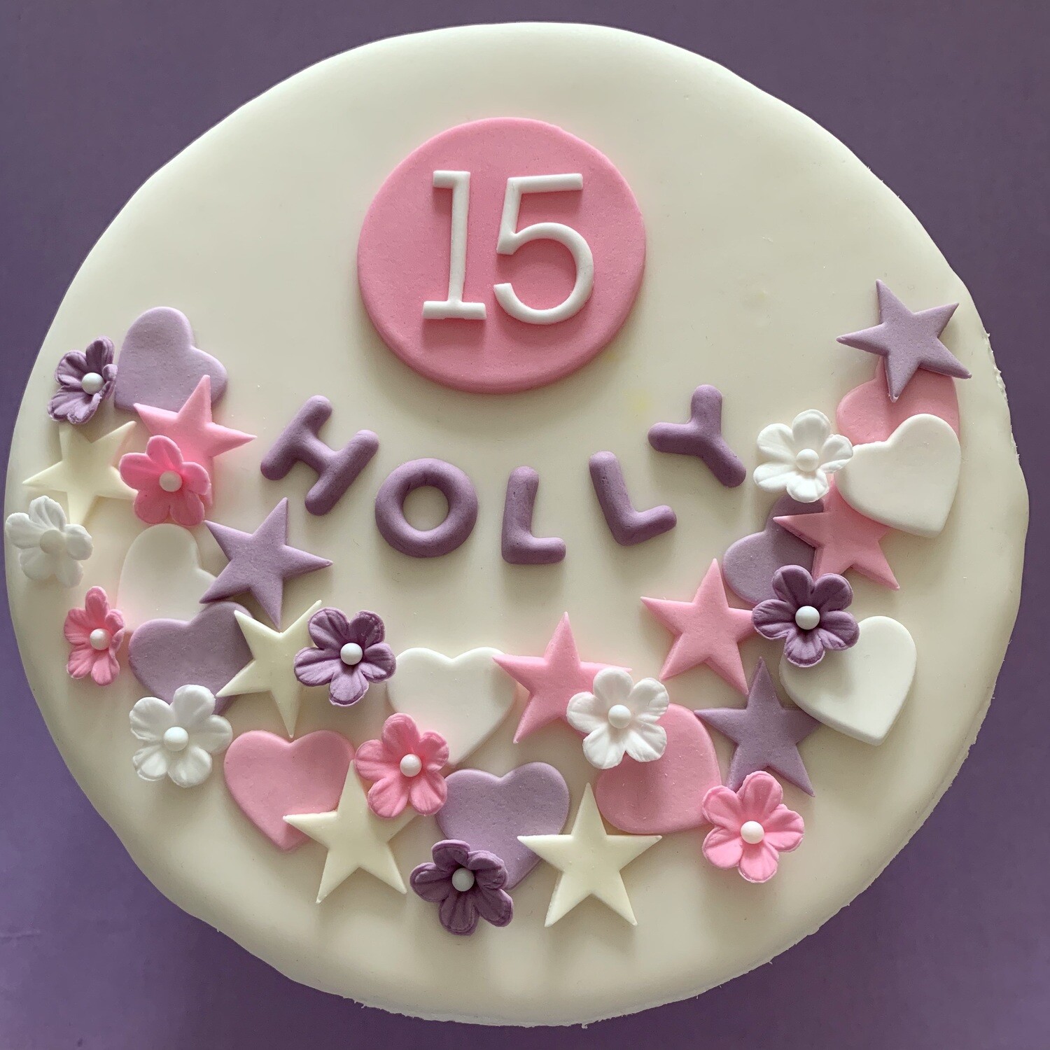 Lilac Pink White Birthday