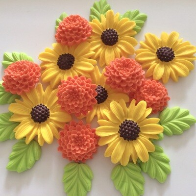 Yellow Daisies Orange Mums