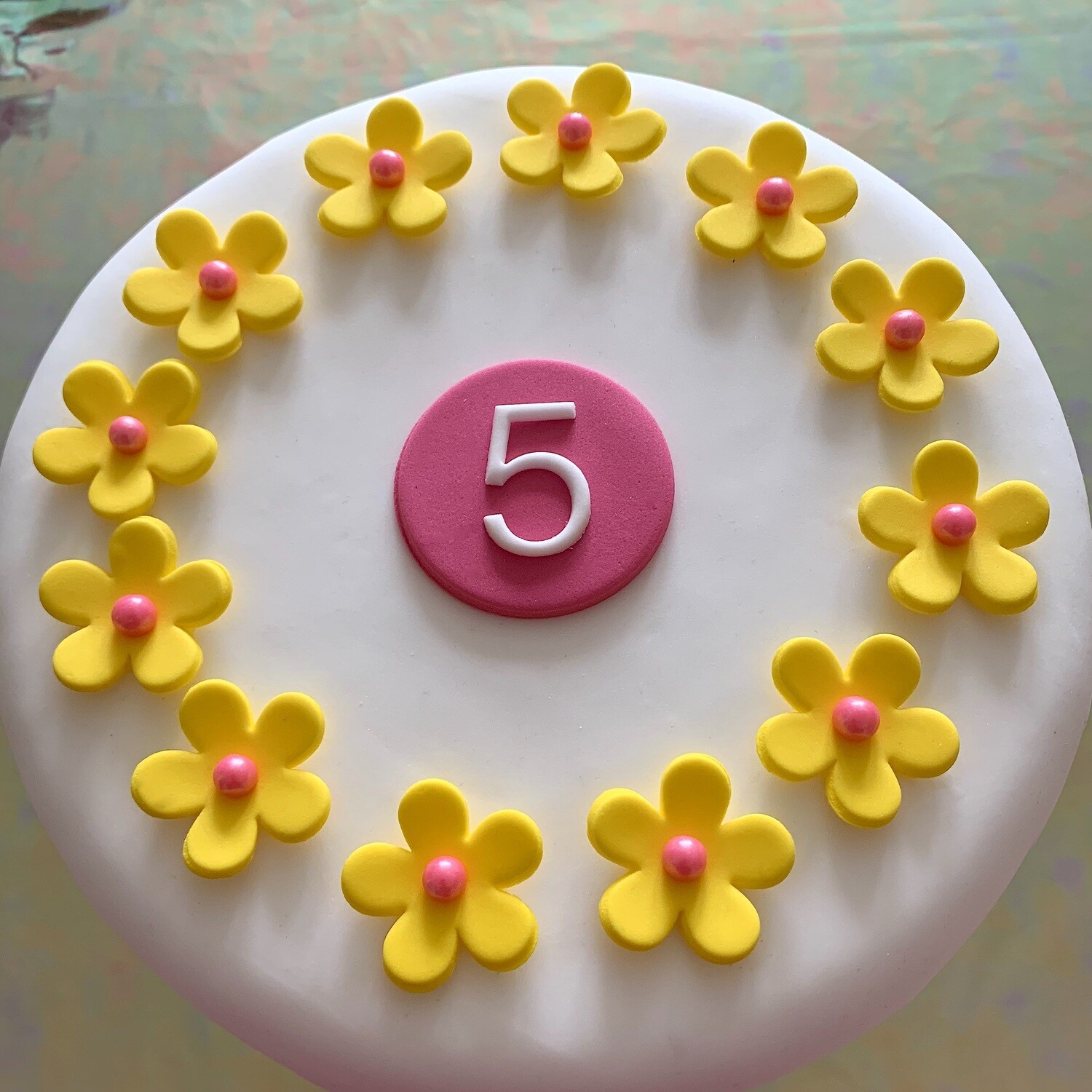 Yellow Cupcake Flowers