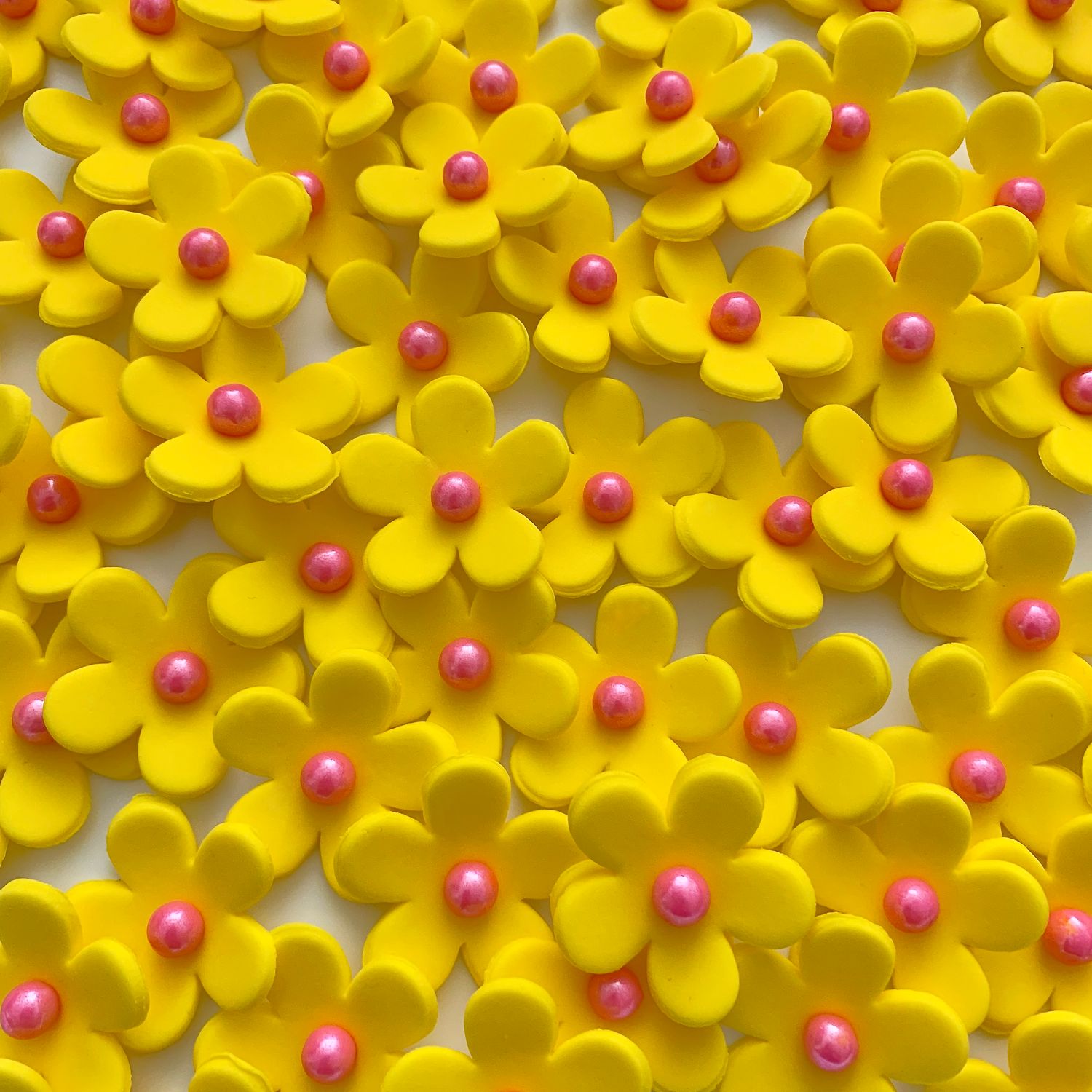 Yellow Cupcake Flowers