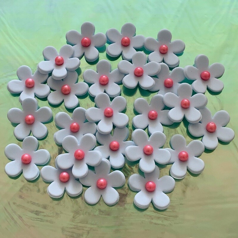 Baby Blue Cupcake Flowers