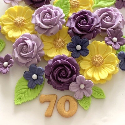 Edible Birthday Cake Flowers