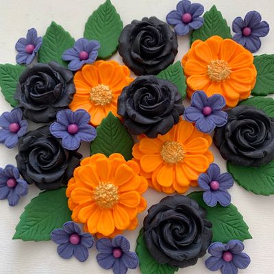 Halloween Rose Bouquet