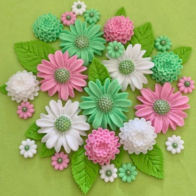 Pink Mint Daisies