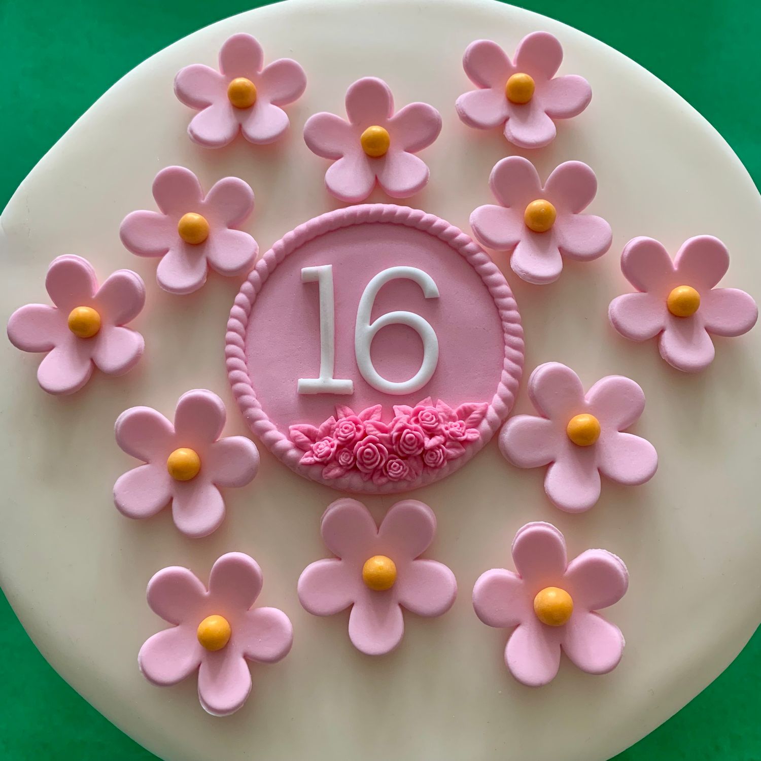Round Decorated Number Plaque