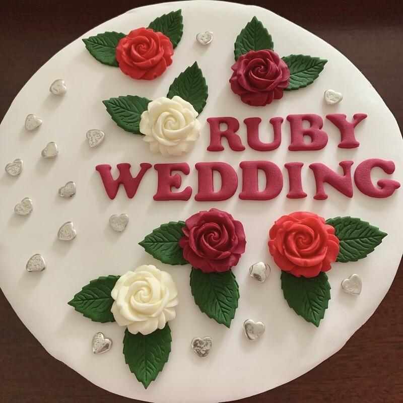 Ruby Wedding Roses