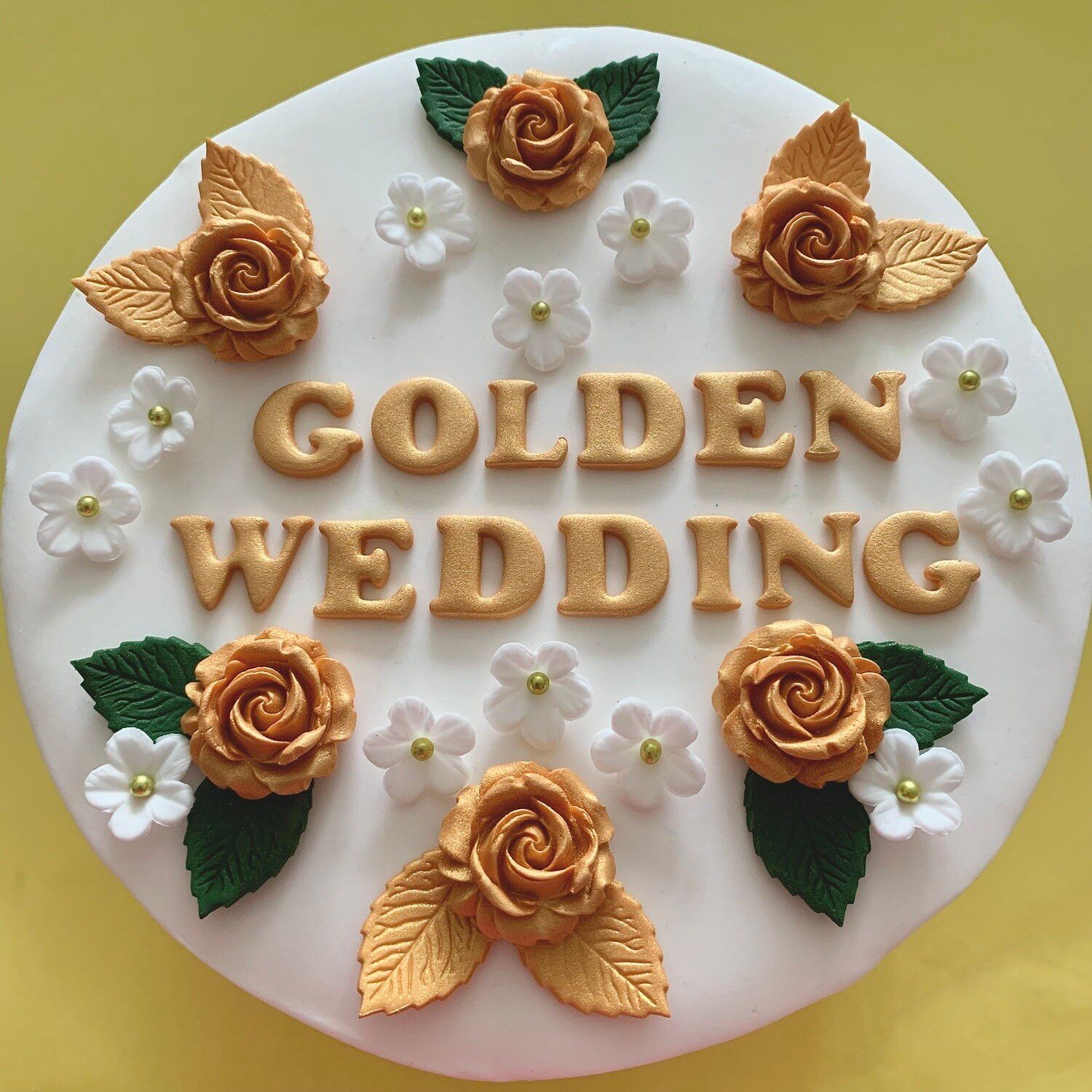 Golden Wedding Rose Bouquet