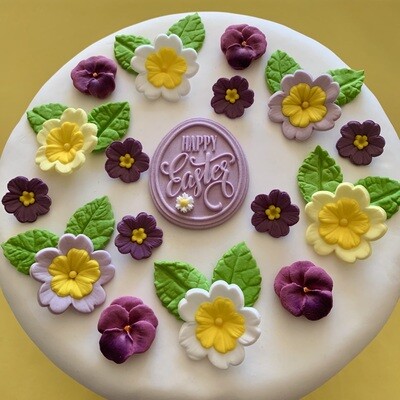 Edible easter cake sugar flowers for cakes