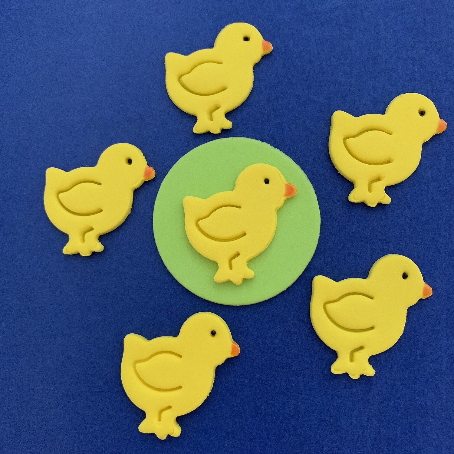Edible Easter Chicks Fondant Cake Decorations