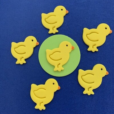 Edible Easter Chicks Fondant Cake Decorations