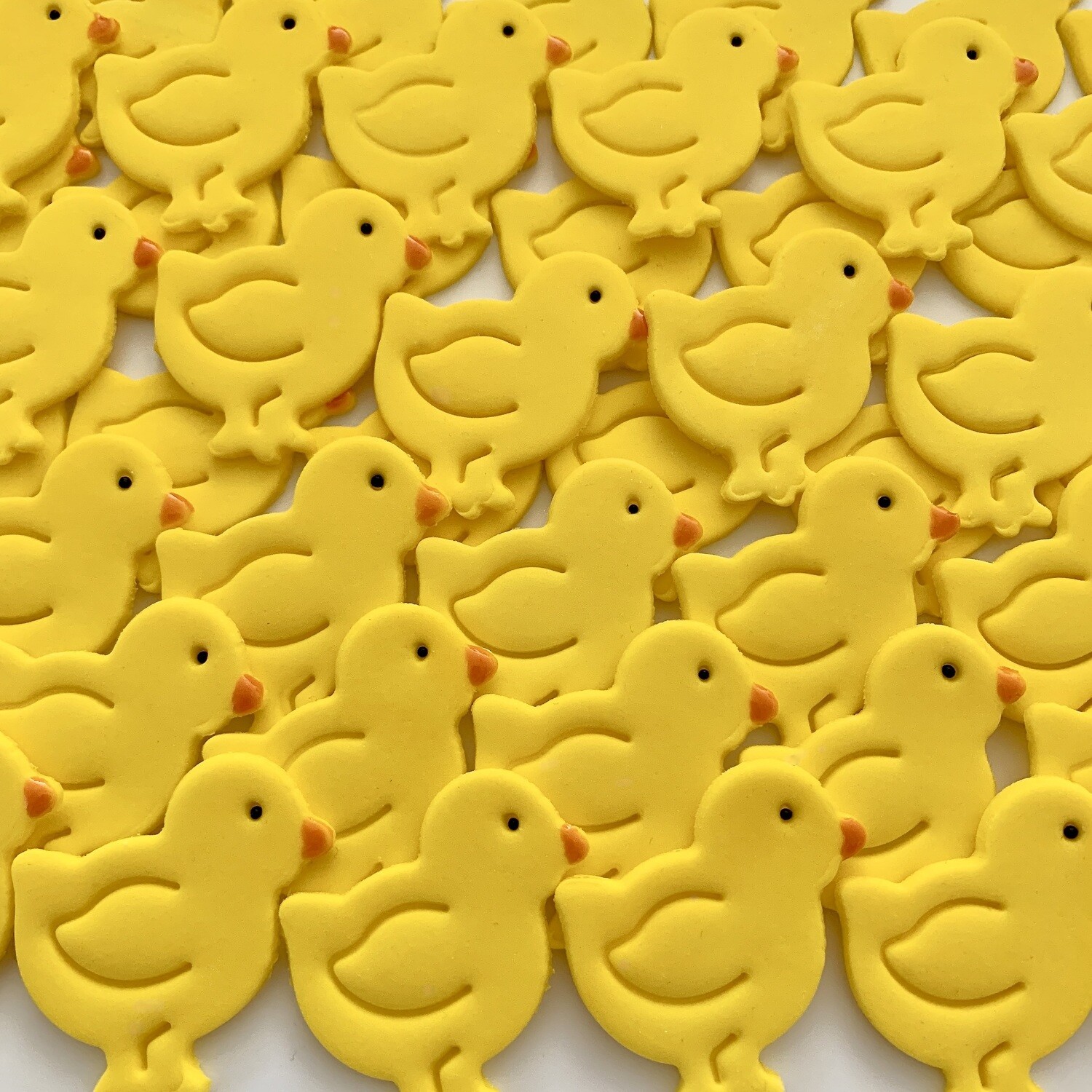 Sugar Paste Yellow Chicks Easter Cake