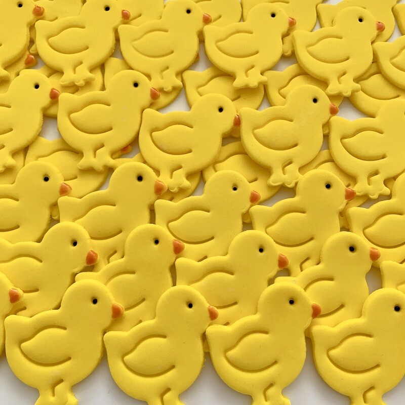 Sugar Paste Yellow Chicks Easter Cake