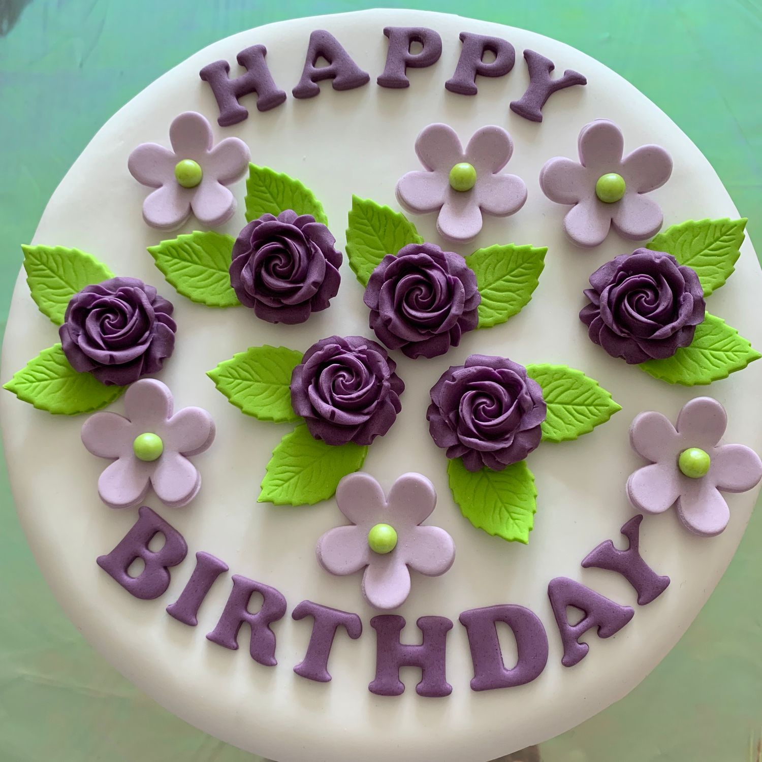 Purple Birthday Flowers