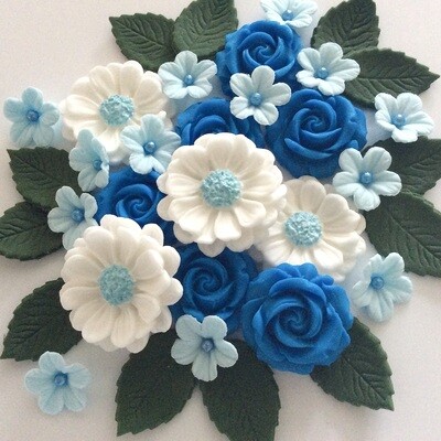 Ice Blue Rose Bouquet