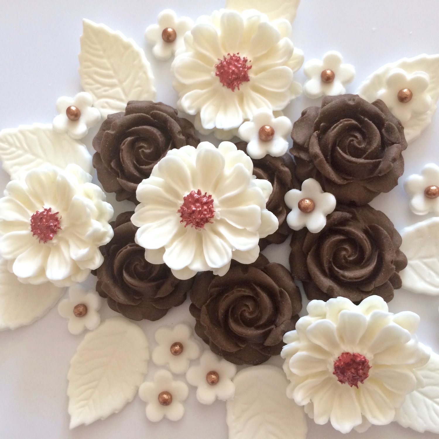 Chocolate Cream Rose Bouquet