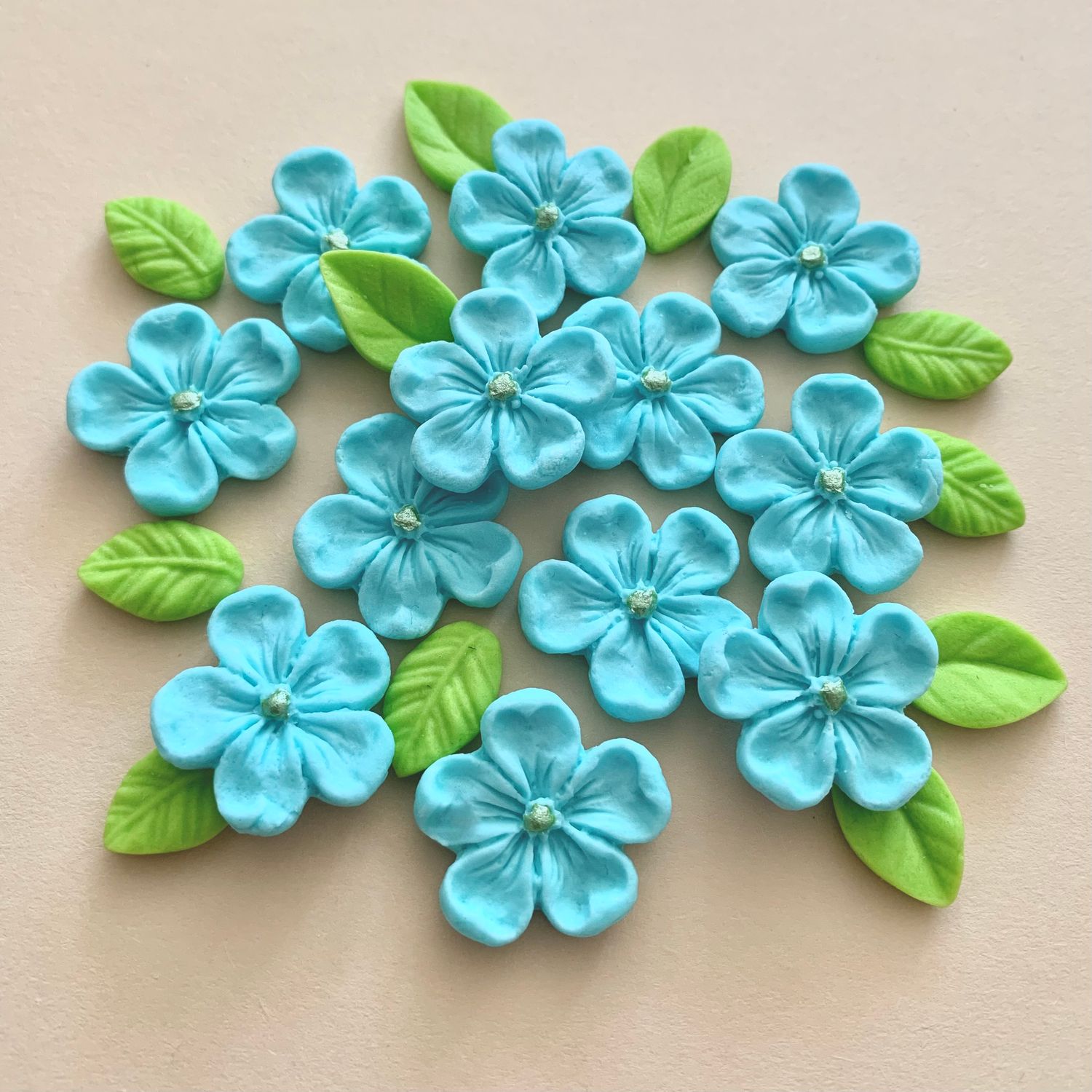 Aqua Blossoms