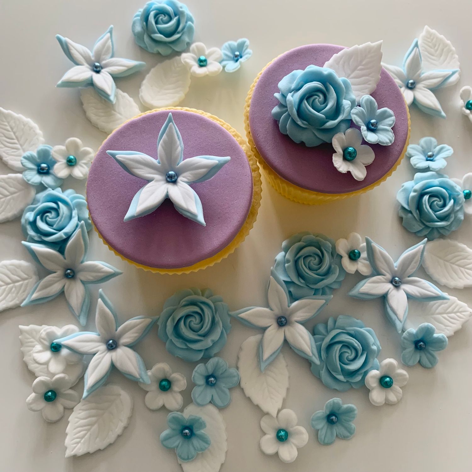 Baby Blue Petal Bouquet