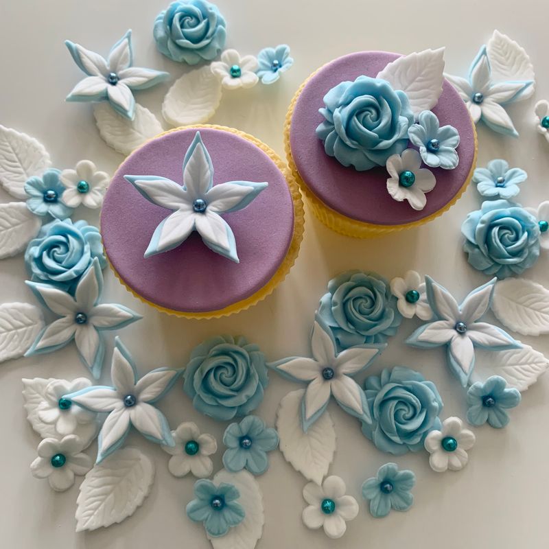 Baby Blue Petal Bouquet